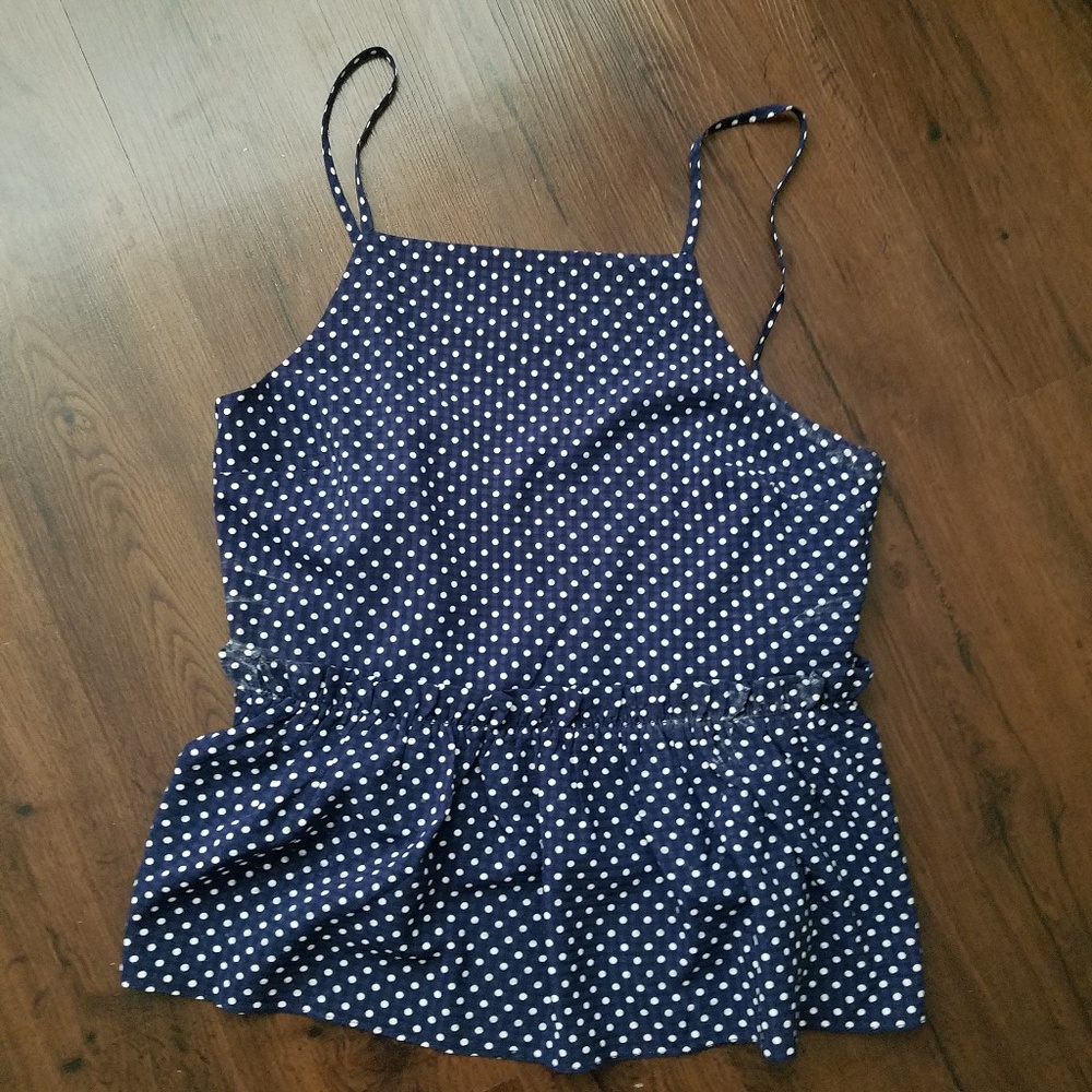 Polka dot Peplum Top